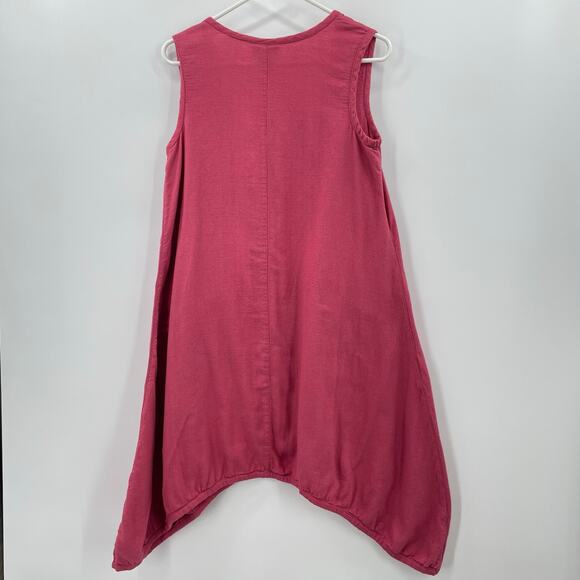 Soft Surroundings Women's Cotton Tank Sun Dress, Sz. S Shark-bite Hem *READ* - Picture 2 of 7